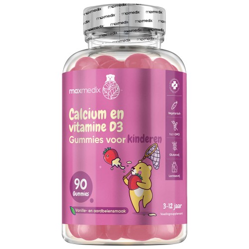calcium d3 - 90 gummies - vitamine d - vitamine d kinderen