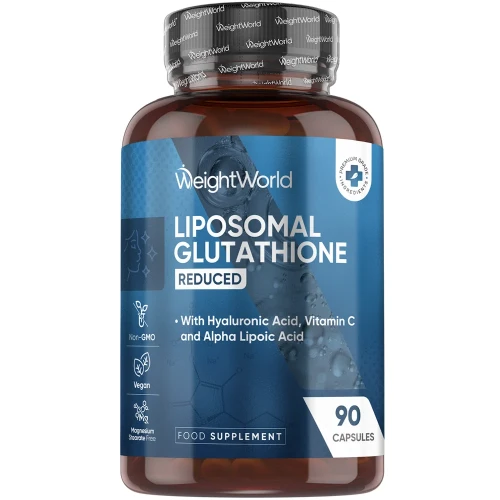 L-Glutathione Complex 1000mg - 90 vegan capsules - Verrijkt met Hyaluronzuur, Vitamine C en Alfa-liponzuur - WeightWorld