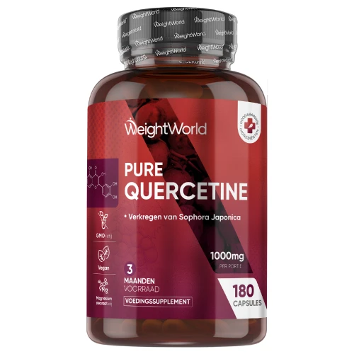 Quercetine - 1000 mg 180 capsules - Met sophora japonica - 3 maanden voorraad