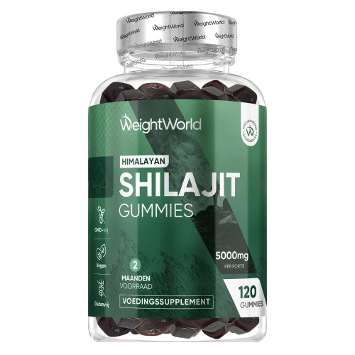 Shilajit gummies - 5000 mg - 120 gummies Himalaya Shilajit extract 2 maanden voorraad