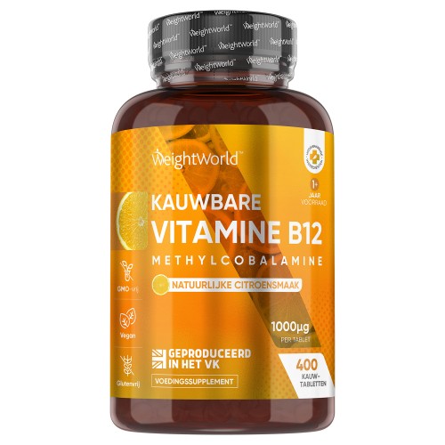 Vitamine B12 - 1000 mcg 400 Tabletten - B12 1000 - 1 Jaar voorraad