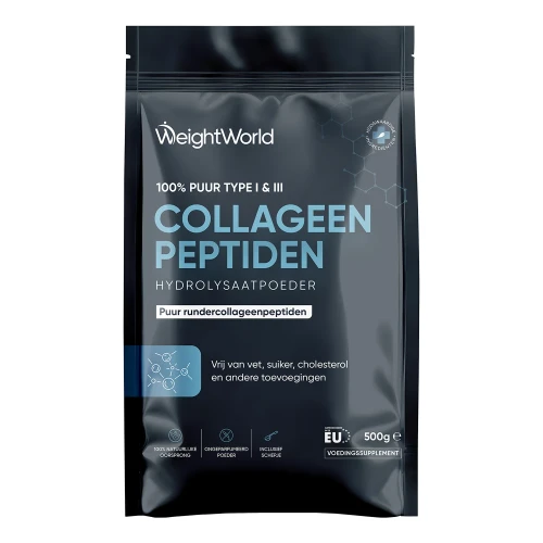 Collagen Peptides - 500g - Collageen Poeder - Type 1 met Peptiden - Inclusief Handig Schepje