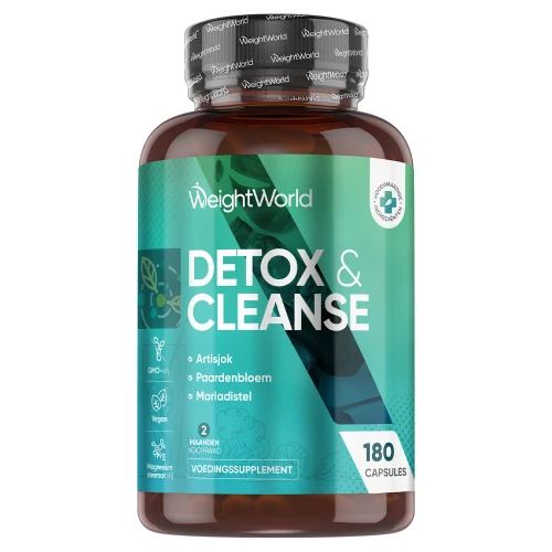 Detox & cleanse - 180 capsules - calcium - detox kuur- ontgifting