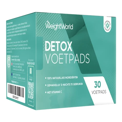 Detox Voetpleisters - 30 stuks - Natuurlijk en effectief reinigen tijdens je slaap - van WeightWorld