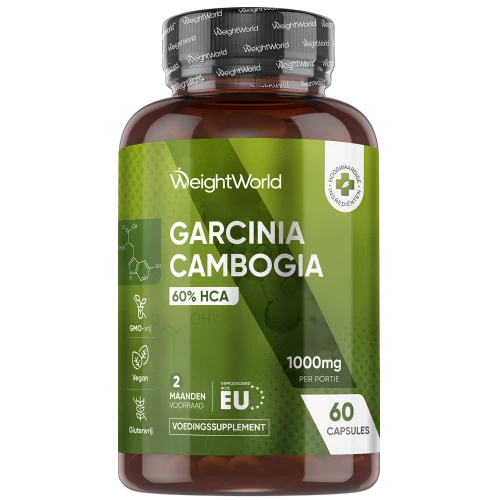 Garcinia Cambogia - 1000mg 60 capsules - HCA - garcinia - 2 maanden voorraad