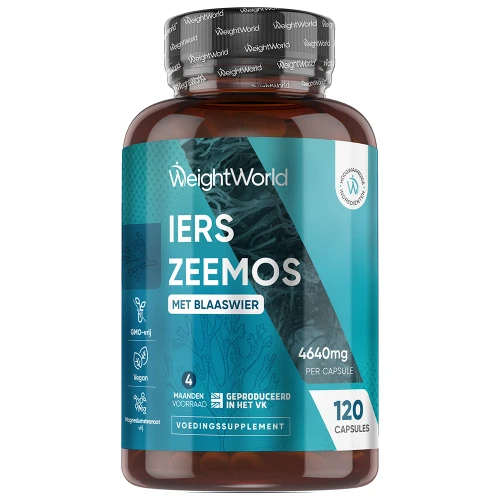 Irish Sea Moss - 4000mg 120 capsules - Sea Moss - Irish moss kopen - 4 maanden voorraad