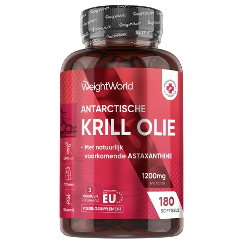 Krillolie - 1200 mg 180 Softgels - Krill Omega 3 Vetzuren en EPA en DHA