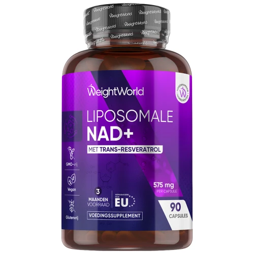 Liposomale NAD+ capsules - Met trans-resveratrol - 90 capsules - 3 maanden voorraad - WeightWorld