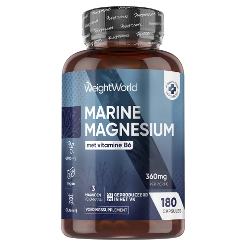 Magnesium b6 - 360mg 180 Capsules - Spieren supplementen