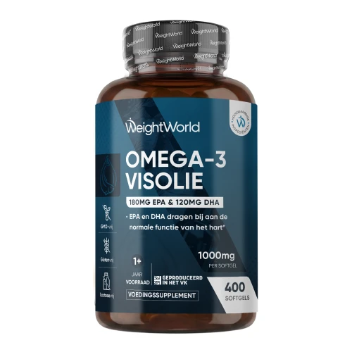 Visolie Capsule - 400 softgels -1000mg - Omega 3 - 1+ jaar voorraad