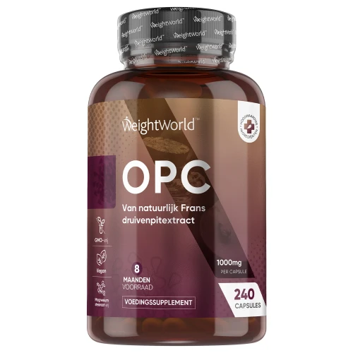 OPC| 1000 mg 240 capsules | Druivenpitextract | Vegan | 8 maanden voorraad