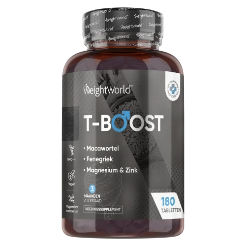 T-Boost | 180 tabletten | Testosteron pillen | magnesium zink | 3 maanden voorraad