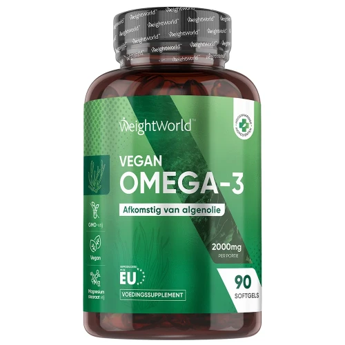 Vegan Omega 3 - 2000mg 90 softgels - Algenolie - EPA en DHA
