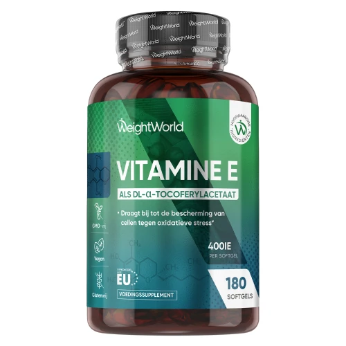Vitamine E | 400 IE 180 softgel | Anti-oxidant | voor 6 maanden