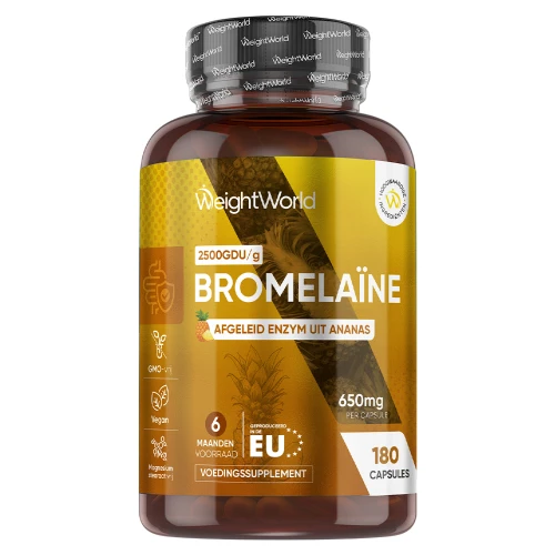Bromelaïne | 650mg 180 capsules | Ananas kopen | van 6 maanden