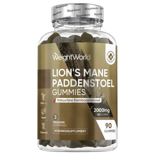 Lion’s Mane - 2000mg 90 gummies - Mushroom Gummies - Van 3 maanden