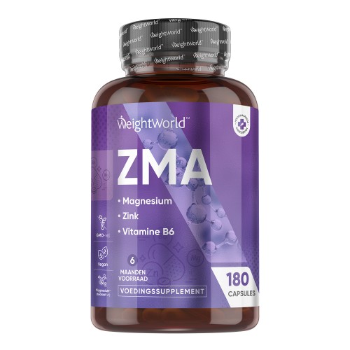ZMA - 180 Capsules - Magnesium B6 - Magnesium Zink - 6 maanden voorraad