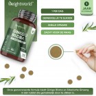 Afmetingen van de Ginkgo Biloba microtabletten van WeightWorld