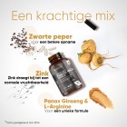 Ingrediënten inhoud van de zwarte maca capsules