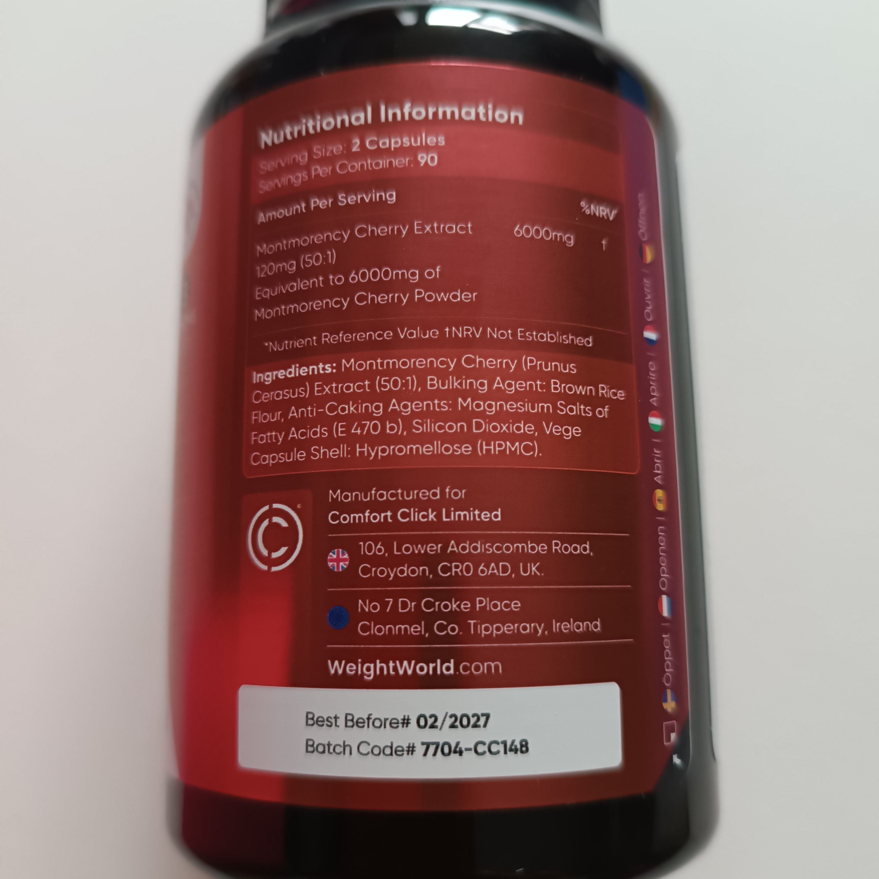 Montmorency Cherry | 200 Cherry Tablets | Vegan | High Dosage 3600mg | Natural Sour Cherry Supplement | Horbaach Montmorency Cherry | 200 Cherry Tablets | Vegan | High Dosage 3600mg | Natural Sour Cherry Supplement | Horbaach